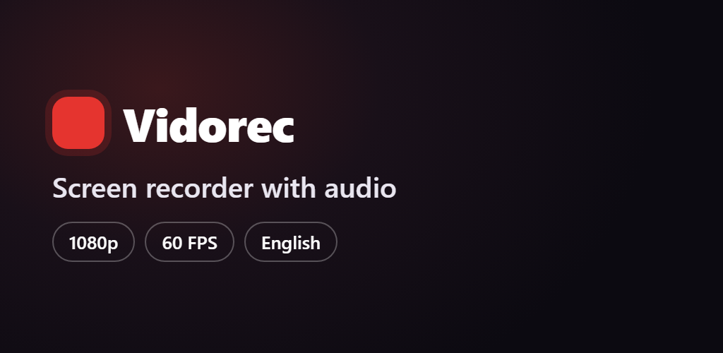 ضبطهای صفحه — Vidorec feature overview